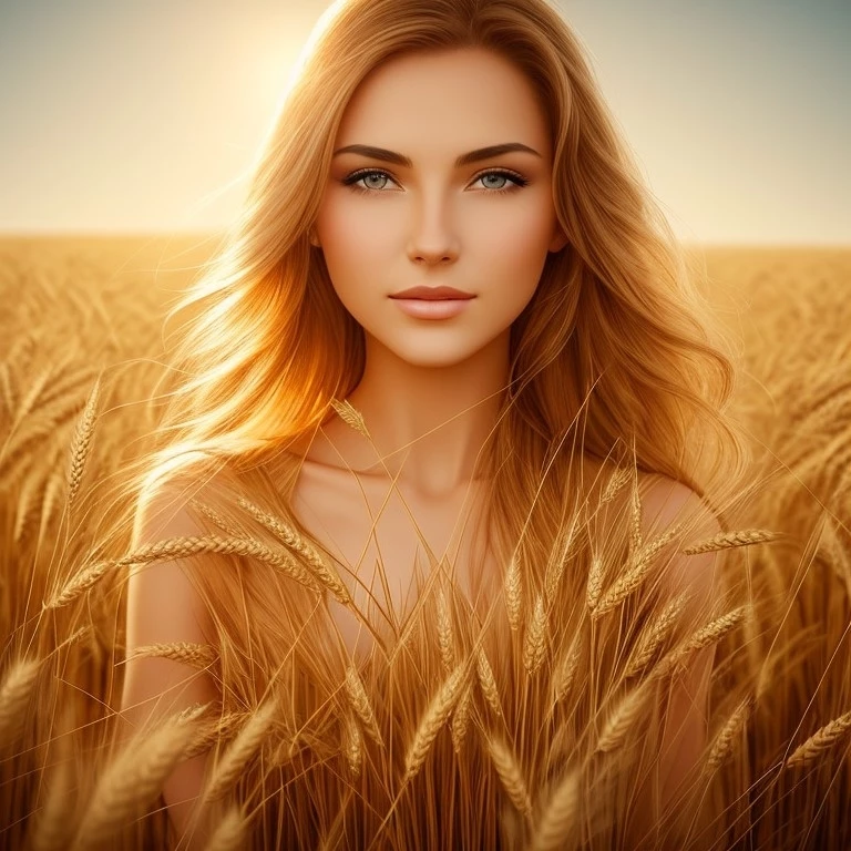 Example result. Prompt: beautiful woman in a wheat field, (fresnel effect!), portrait, highly detailed, beautiful, HD Negative Prompt: ugly, (deformed,…