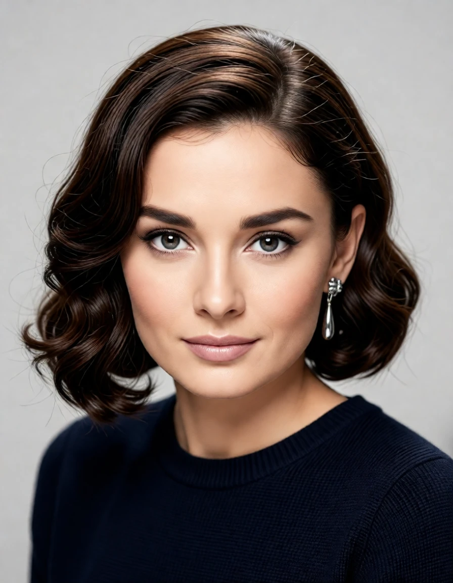 Example result. Prompt: color this photo, make it a modern high-resolution digital photograph, and show her with a modern wavy bob haircutGuidance Scale:…