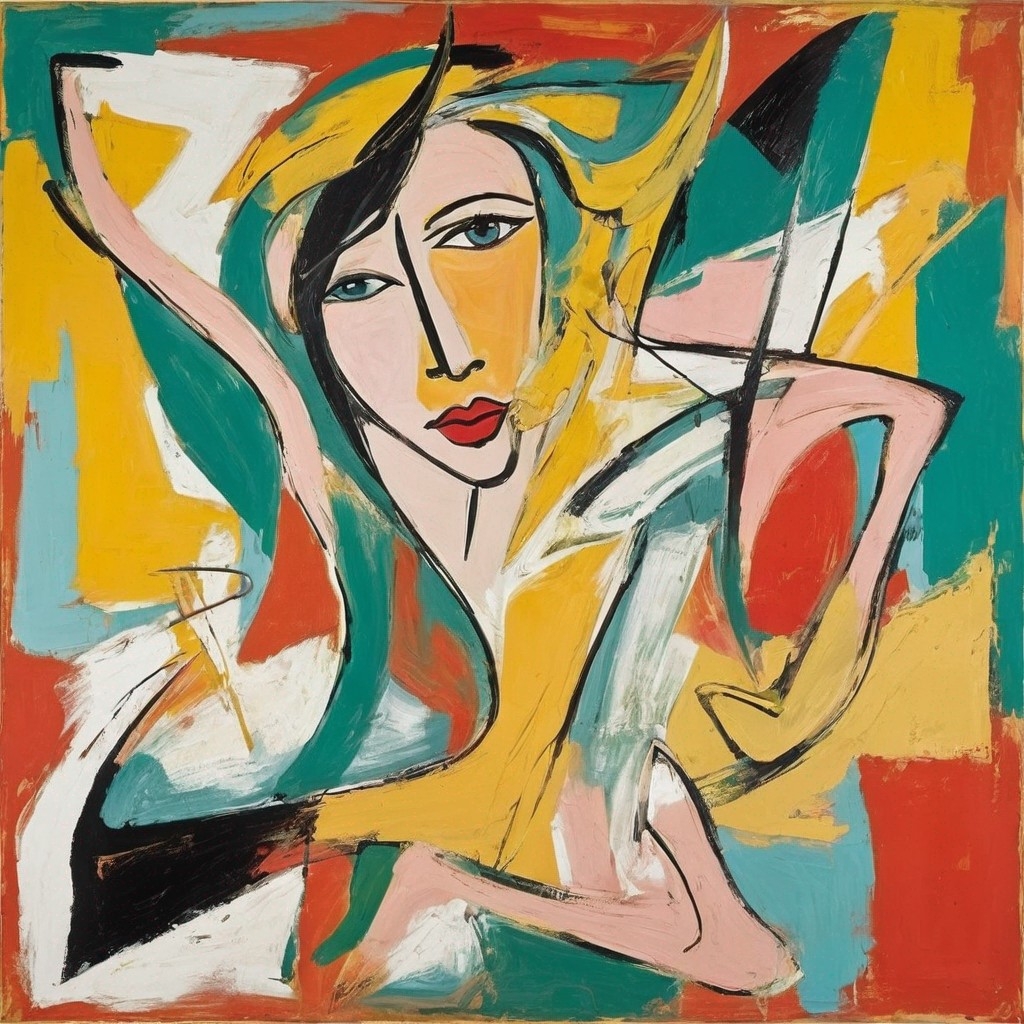 Example result. Prompt: beautiful woman, abstract expressionist . (Willem de Kooning:1.3) Negative Prompt: (deformed, distorted, disfigured:1.3), ugly,…