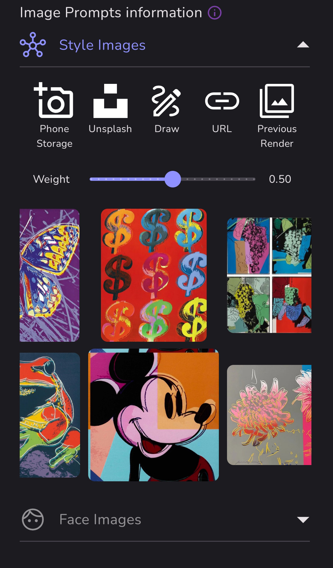 Image Prompts: Image Prompts Setup:
