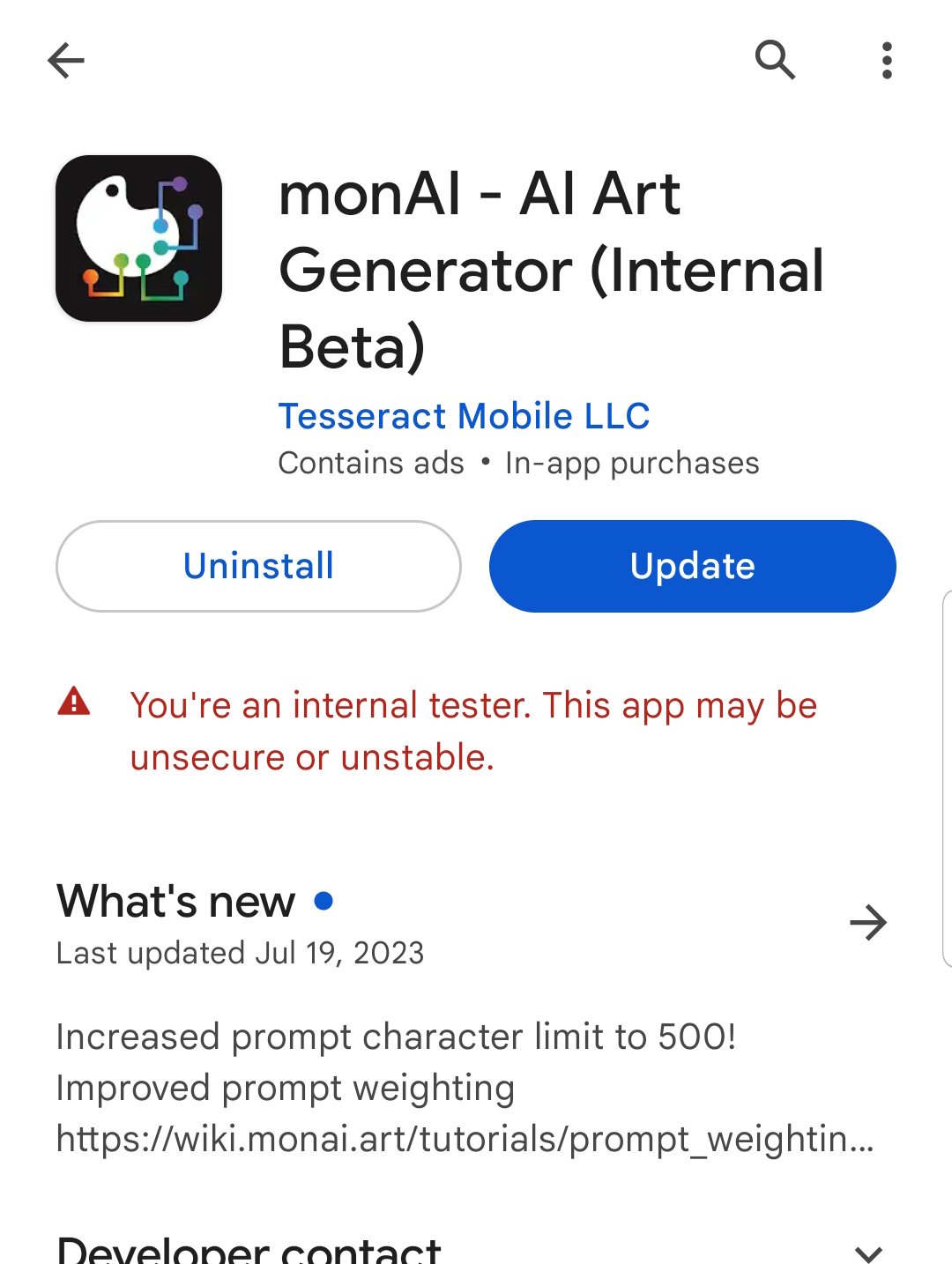 Alpha Signup: 5) Download the app and updates through the Play Store